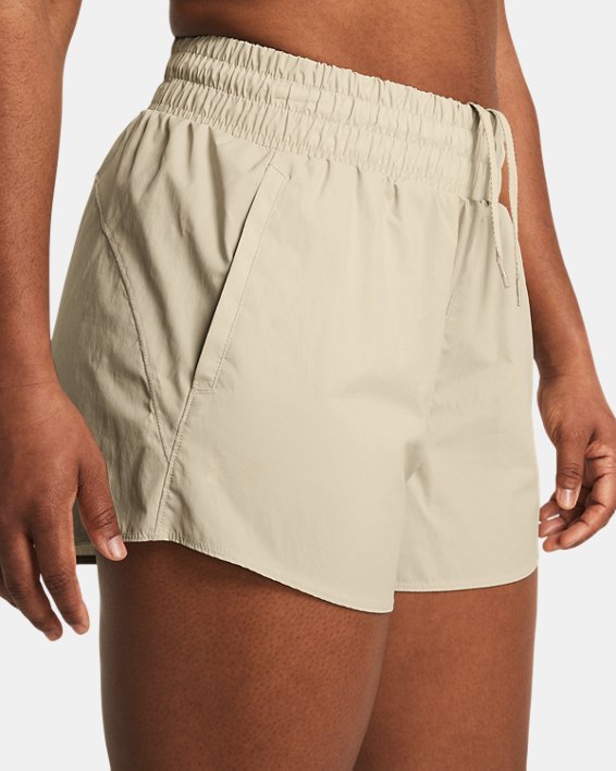 Women's UA Vanish 3" Crinkle Shorts, Brown, pdpMainDesktop image number 3